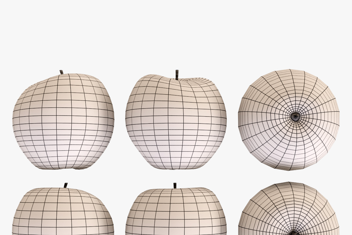 Wicker Basket 04 Gray with Apples, a Food & Drink 3D Model by Markelos (Photo 13 of 31)