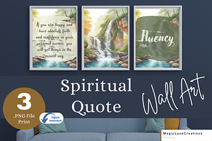 Spiritual Positive Quote Print Wall