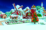 Cartoon Christmas Farm, an Environmental 3D Model by Souchenki (Thumbnail 3 of 29)