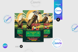 Golf Flyer Template, a Flyer Template by Aam360