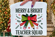 Christmas Teacher Squad Bow Pencil P, an Illustration by Daily.Designs (Thumbnail 4 of 5)