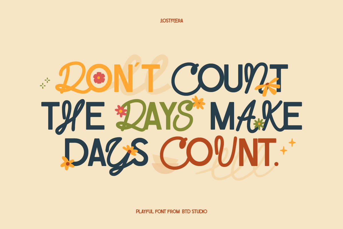 Lostmera, a Sans Serif Font by Burntilldead (Photo 7 of 12)