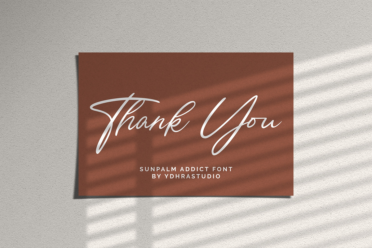Sunpalm Addict | Modern Calligraphy, a Script Font by YdhraStudio (Photo 22 of 22)