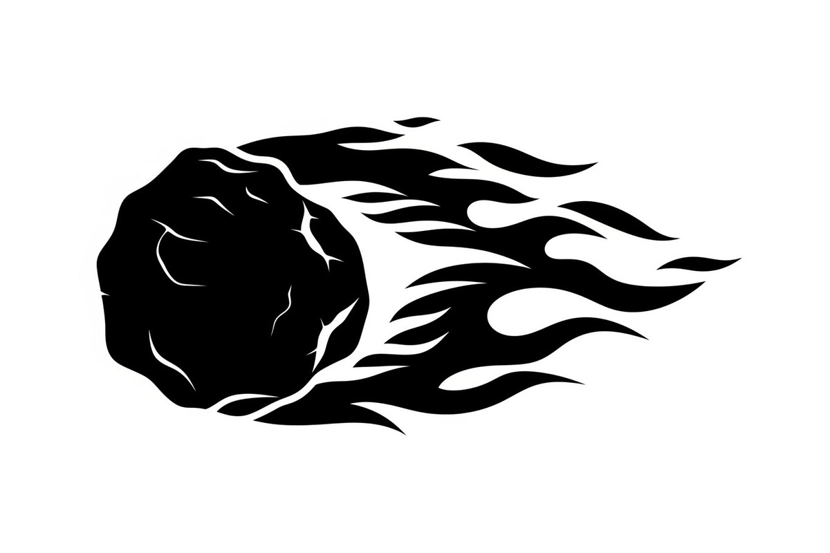 Fire Meteor Comet Silhouette Bundle, an Illustration by Designs_River (Photo 28 of 51)
