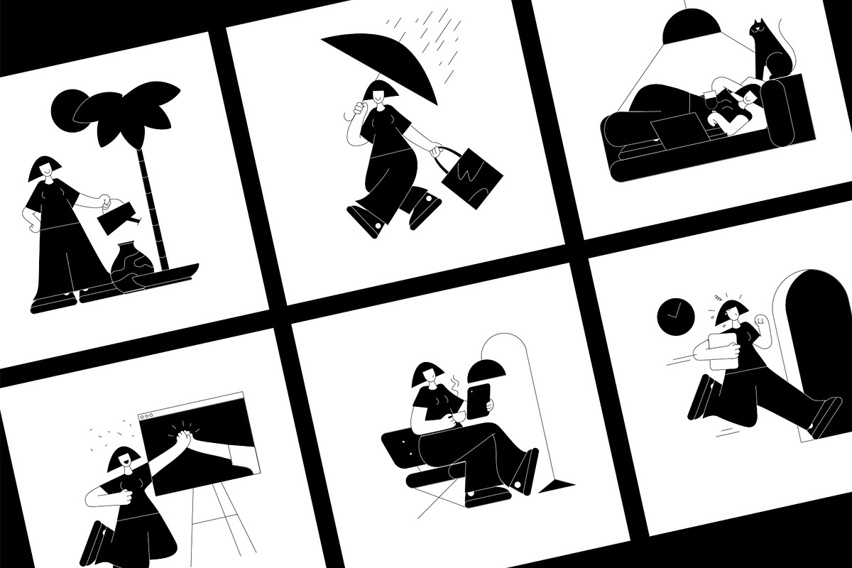 Lubo - Stylish illustration set, an Illustration by Growww (Photo 8 of 8)