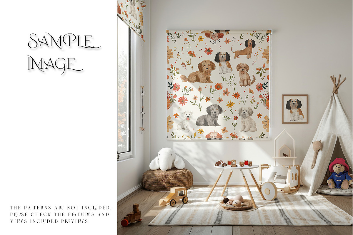Nursery Roll Blinds Mockups, a Household Mockup by mock-ups (Photo 10 of 12)
