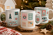 Christmas Stamps Illustrations, a Seasonal Illustration by Anna Studio (Thumbnail 7 of 12)