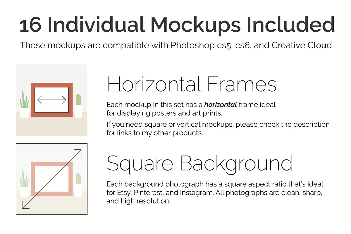 Print & Poster Mockups for Etsy, a Print Template by Drifter Studio PrintShop (Photo 2 of 4)