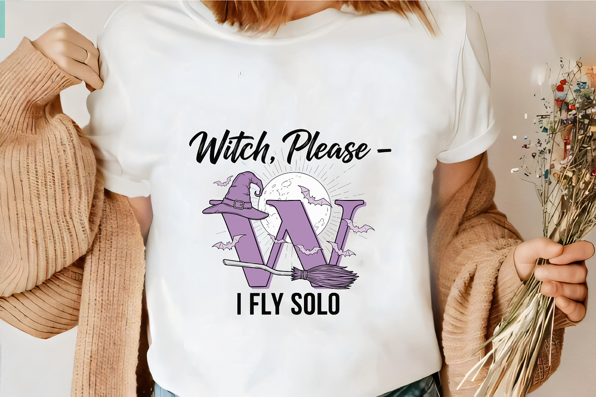 Witch Please I Fly Solo SVG, an Illustration by CrexoraLab (Photo 3 of 4)
