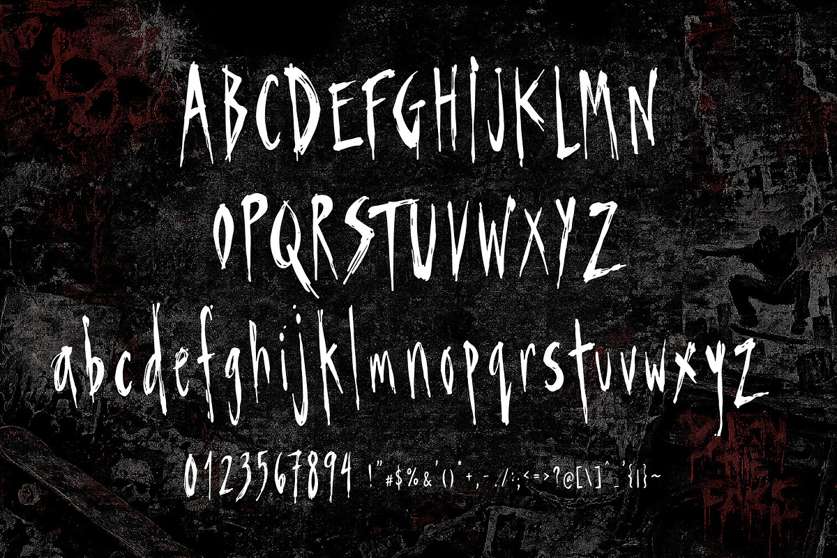 Punksters Trauma - Break the Rules, a Handwritten Font by HypeWorksCo (Photo 13 of 14)