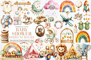 Baby Shower Clipart,Boho Nursery, an Illustration by Designworld (Thumbnail 1 of 6)