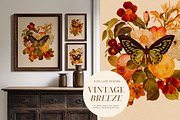 Vintage Breeze Floral Collage Art, a Decorative Illustration by Eclectic Anthology (Thumbnail 2 of 10)