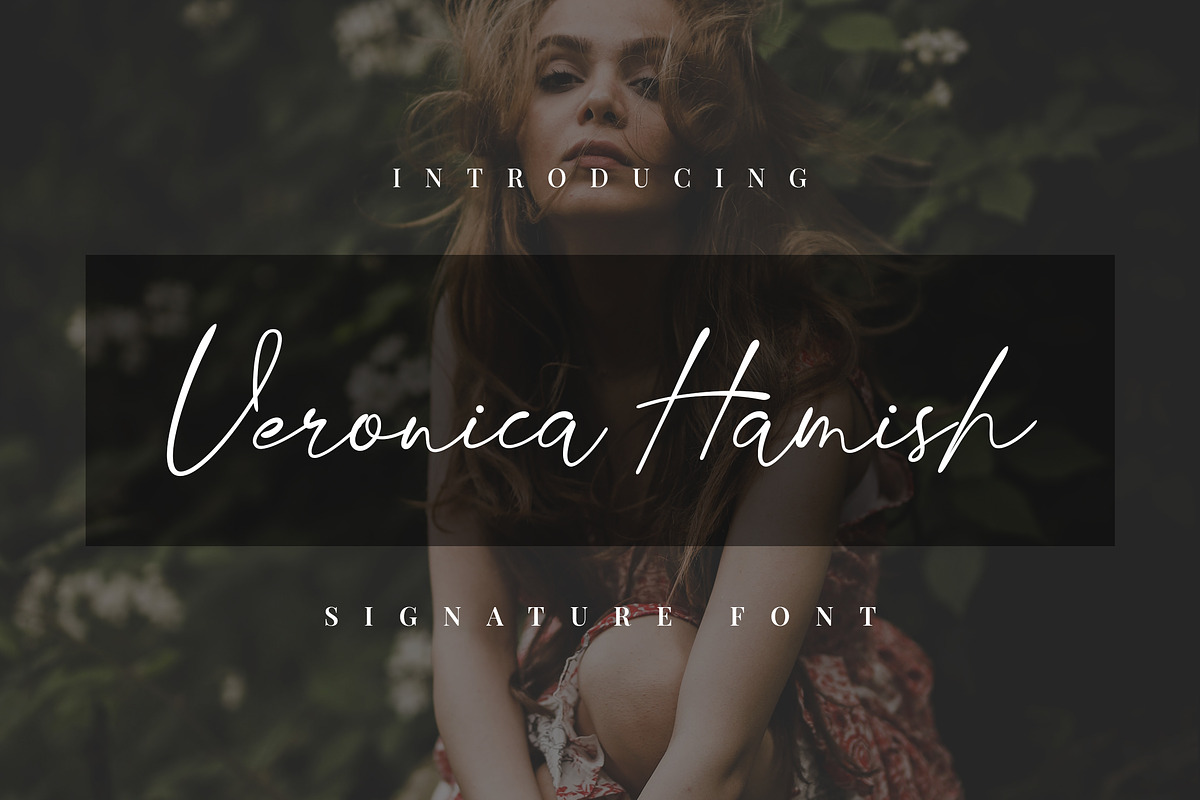 Veronica Hamish Signature Handwritte, a Script Font by UICreative (Photo 1 of 6)