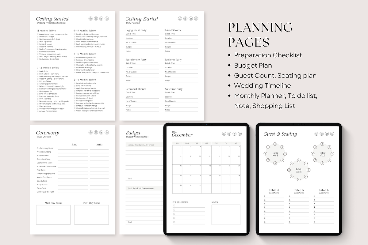 Digital Wedding Planner Bundle, a Magazine Template by ShopRShop (Photo 7 of 9)