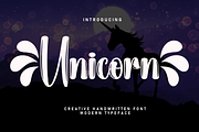 Unicorn | Script Font, a Handwritten Font by Scratchones (Thumbnail 1 of 9)
