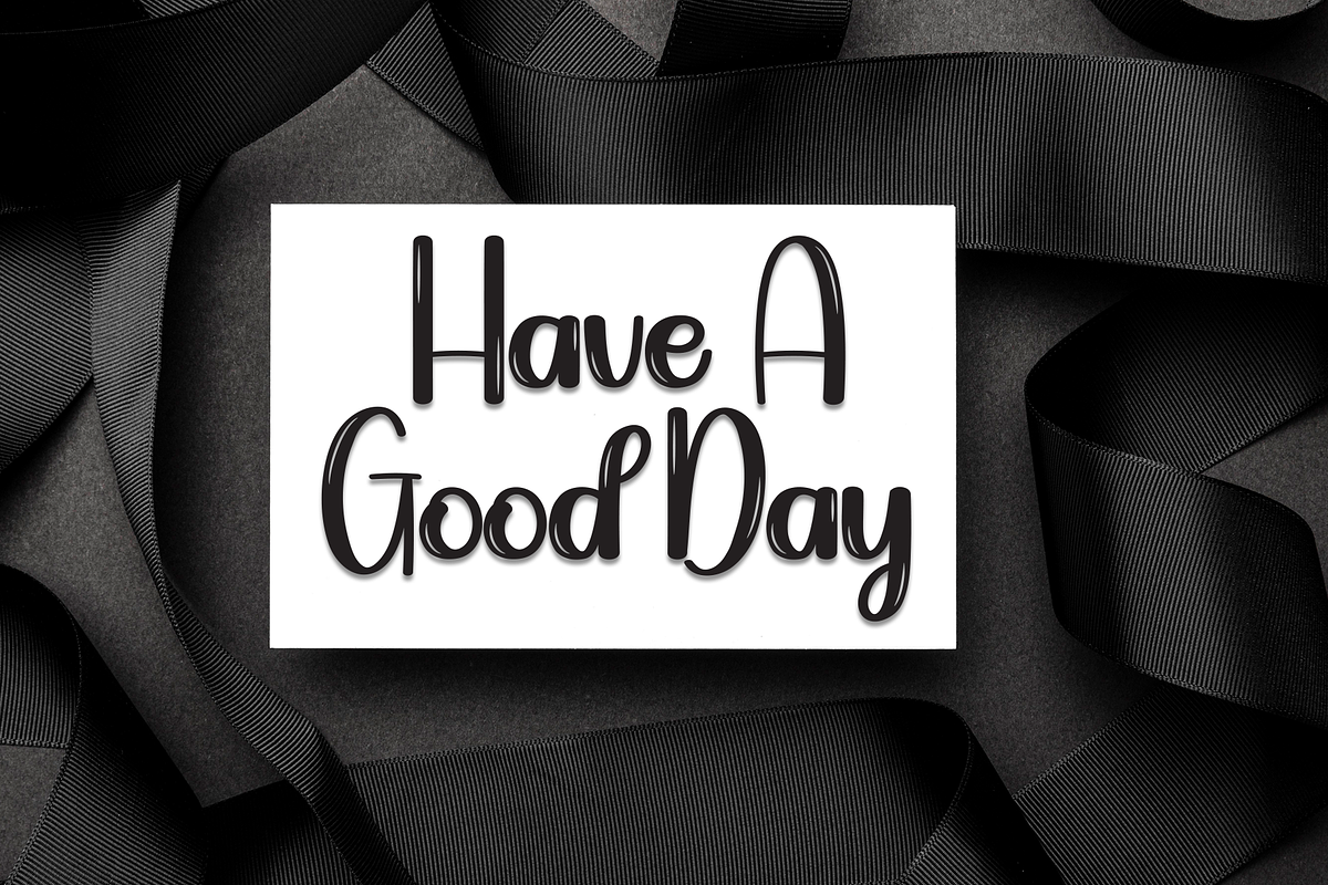 Yesterday | Script Font, a Handwritten Font by Scratchones (Photo 5 of 9)