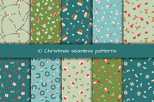 Christmas seamless patterns