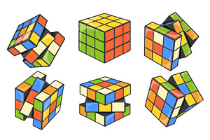 Rubik cube. Rubiks cubes creative, a Graphic by Stock-Smart-Start
