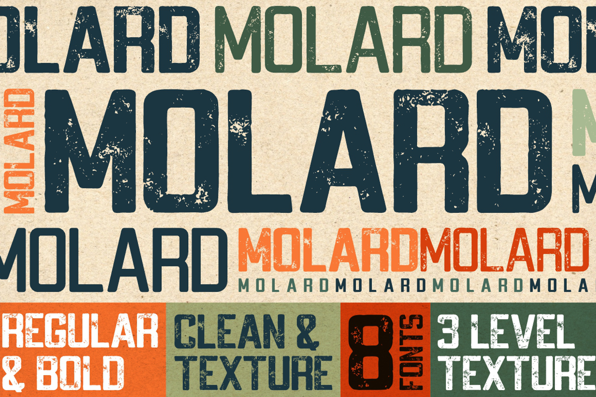 Molard - Modern Various Font, a Font by PutraCetol Studio (Photo 1 of 14)