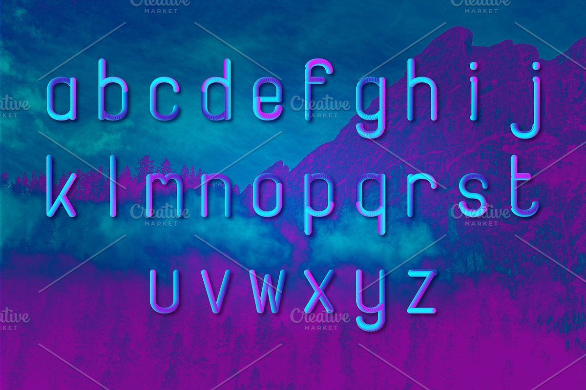 Fantasm 3D Font preview 5
