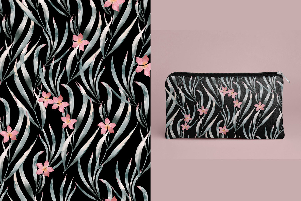 Floral and Leaves Pattern, a Pattern Graphic by Madebyia (Photo 7 of 8)