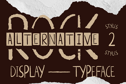 Alternative Rock - Display Typeface