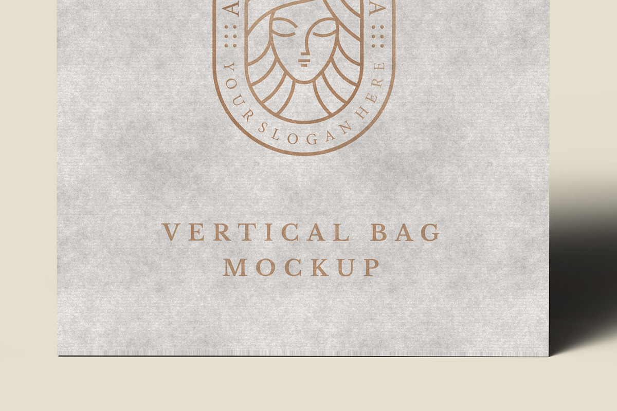 Kraft Paper Vertical Bag Mockup, a Packaging Mockup by Illusiongraphic (Photo 17 of 22)