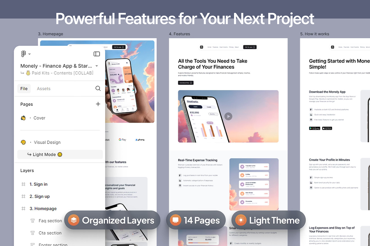 Monely - Finance App Landing Page preview 3