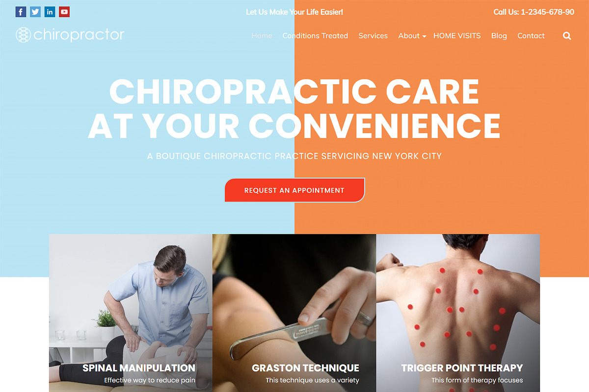 Chiropractor WordPress Theme - Chiropractor Pro