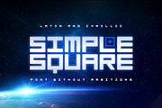 ST-SimpleSquare simple square font, a Font by Shimanov Types (Thumbnail 1 of 5)