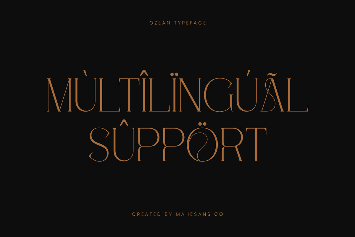 Ozean | Luxury Serif Font, a Serif Font by Mahesans Co (Photo 10 of 10)