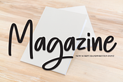 Magazine | Script Font, a Script Font by Scratchones (Thumbnail 1 of 8)