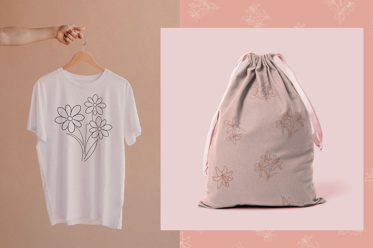 Monoline Flowers Bundle, an Object Graphic by Hell Yeah Designs (Photo 3 of 12)