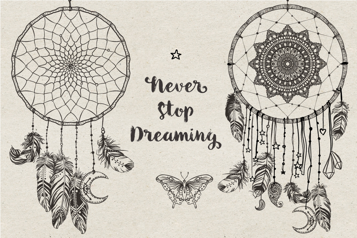 Boho Set: Dreamcatchers, a Decorative Illustration by Varvara Gorbash (Photo 5 of 5)