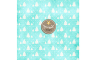 Shabby Retro Christmas Digital Paper, a Pattern Graphic by JennyL Designs (Thumbnail 3 of 4)