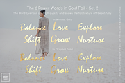 Gold Foil Power Words & Mandalas 2, an Object Graphic by Illumineer Media & Design (Thumbnail 4 of 6)