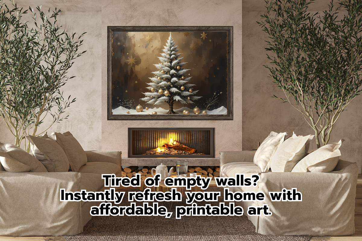 Vintage Christmas Tree Digital Paper, a Graphic by LumiDigiPrints (Photo 5 of 8)