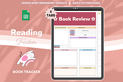 Reading Tracker Spreadsheet Template, a Templates & Theme by bellaROSEworkshop (Thumbnail 4 of 6)
