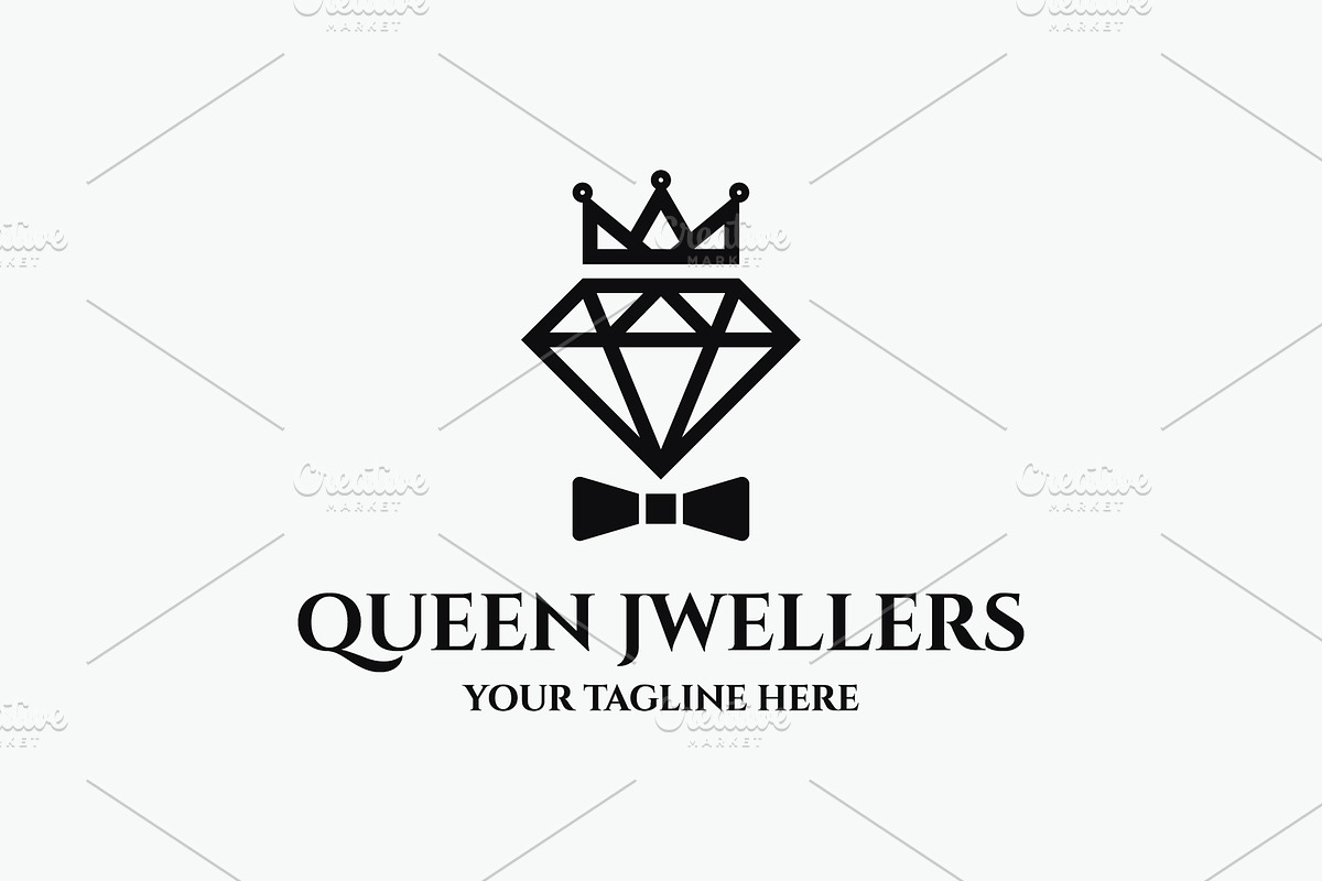 Queen Jewelers Diamond Logo, a Branding & Logo Template by Creattlle (Photo 2 of 3)