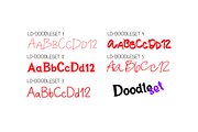 DOODLESET. Font Family., a Handwritten Font by Luxfont (Thumbnail 8 of 8)
