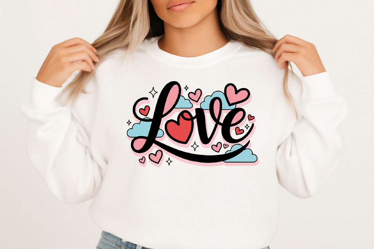 Love Heart Png, Faux Yarn Valentine, an Illustration by Designking (Photo 5 of 6)