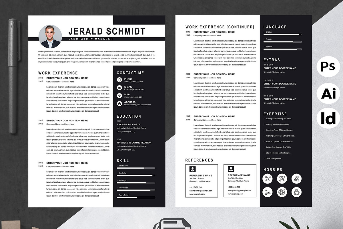 Laboratory Manager Resume, a Resume Template by Attractive Resume (Photo 2 of 3)