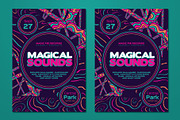 Magical Sounds Psychedelic Flyer, a Flyer Template by ashenterprise (Thumbnail 2 of 3)