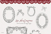 Lace Noir Christmas Collection, a Seasonal Illustration by lokko studio (Thumbnail 7 of 13)
