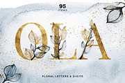 OLA Floral Alphabet Letters & Digits, a Decorative Illustration by Olga Begak Art & Design (Thumbnail 1 of 10)