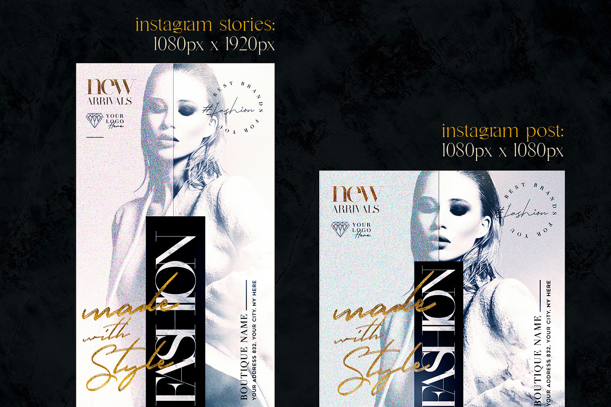 Fashion With Style Social Media Pack, a Social Media Template by Touringxx Creative Studio (Photo 2 of 5)