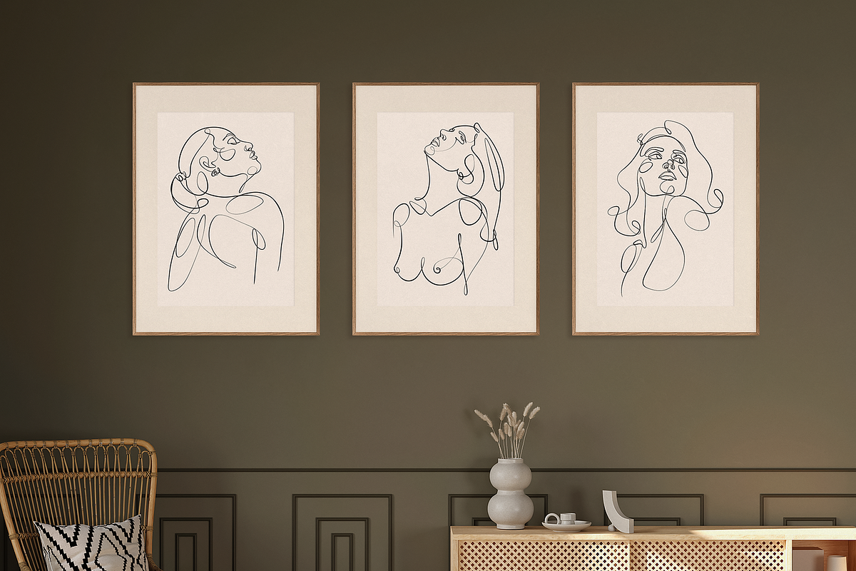 SHE - One line art women set, a Person Illustration by Anna.Klets (Photo 3 of 10)