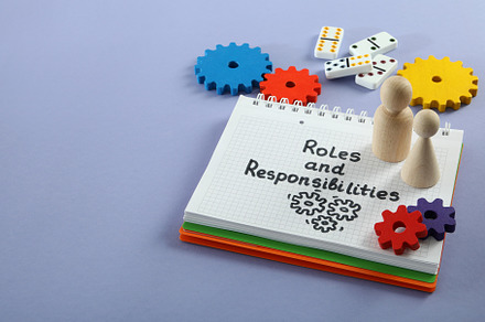 Concept of business roles and responsibilities, space for text, a Business Photo by AtlasStudio PRO