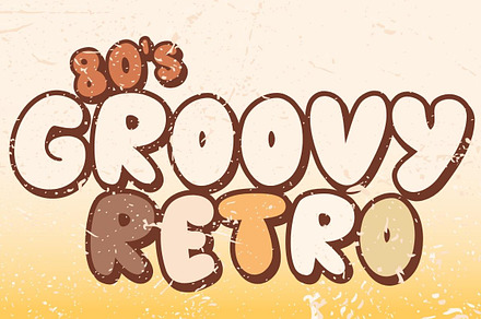 80s Groovy Retro - Handwritting, a Handwritten Font by Charmingbear59.design