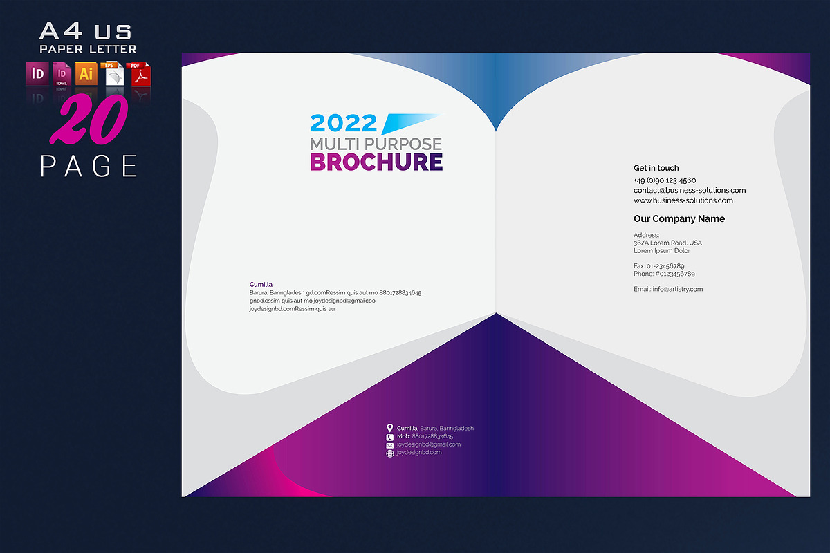 Multipurpose Brochure, a Brochure Template by artico (Photo 2 of 11)